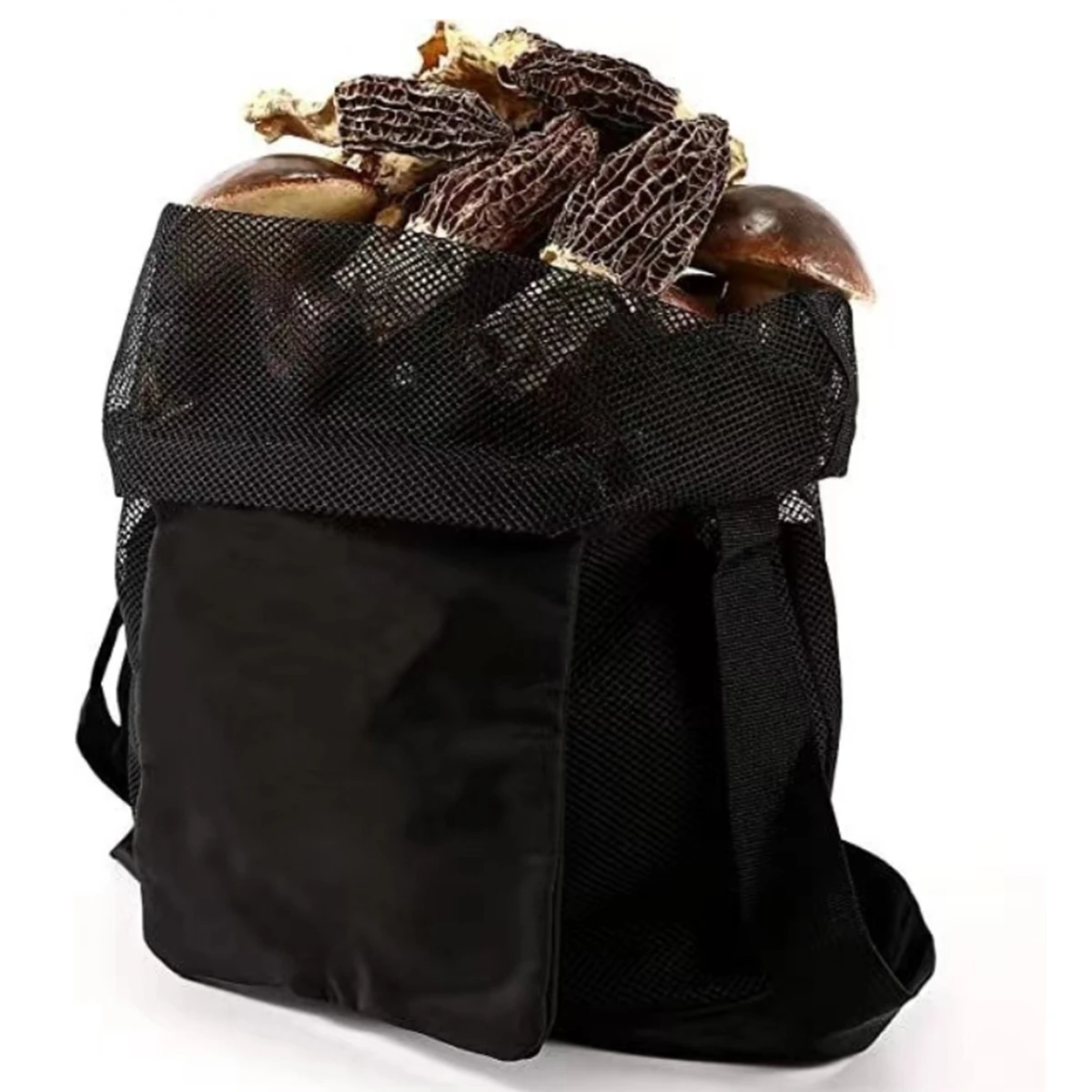 1 PC outdoor fruit picking bag, mushroom picking and storage bag, foldable large-capacity mesh bag, outdoor crossbody bag 2