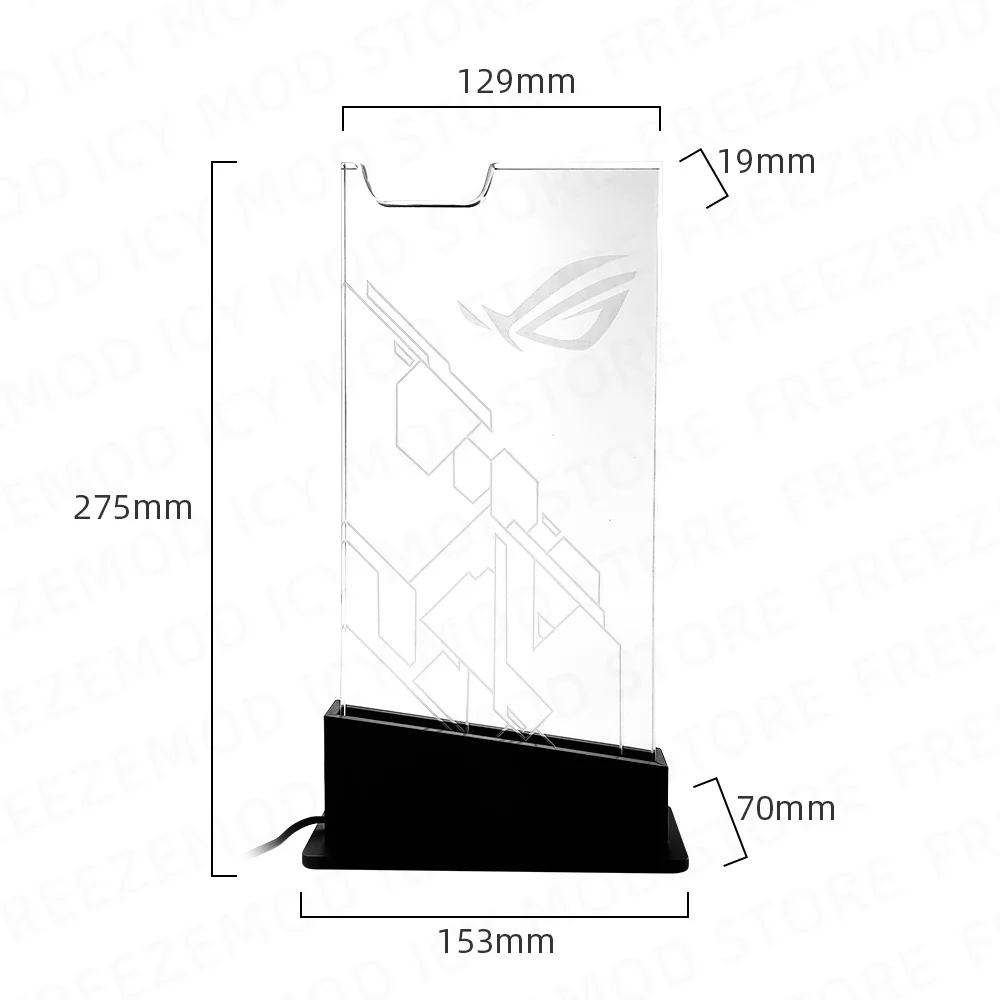 Chassis RGB Headset Holder ARGB Transparent AURA SYNC Headphone Bracket Customizable ROG Gamers DIY Stand 5V3PIN PC MOD
