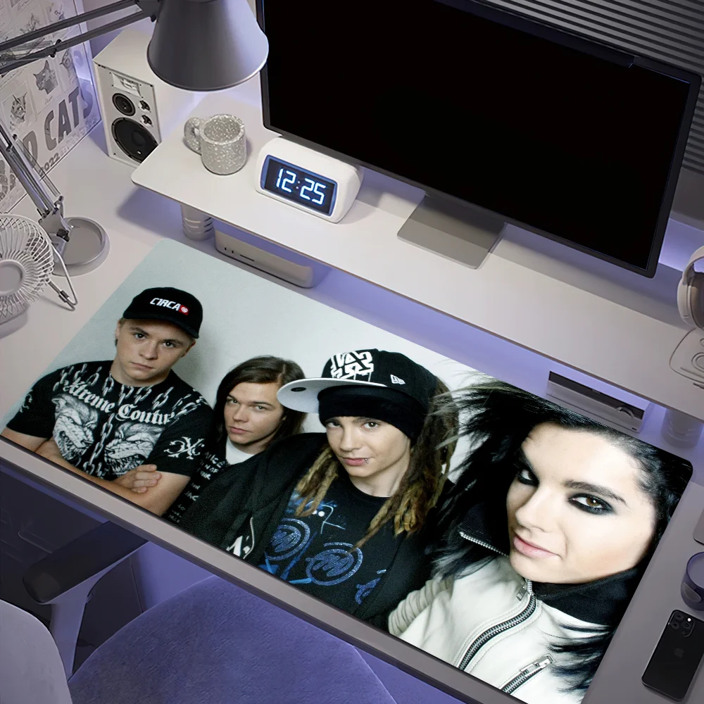 Band Tom Bill Kaulitz Tokio Hotel For Computer Game Big Keyboard Office Large Mouse Mat Pad Anti-slip Rubber PC Mice 4