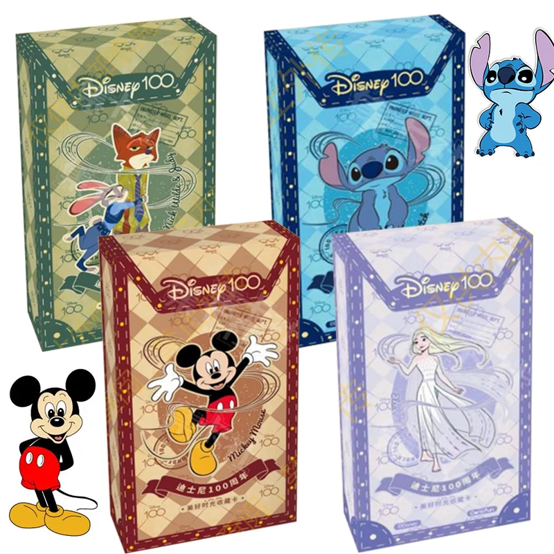 

Disney 100th Anniversary Good Time Trading Cards Booster Box Movie Mickey Winnie the Pooh Peripheral Collectible Kids Xmas Gifts