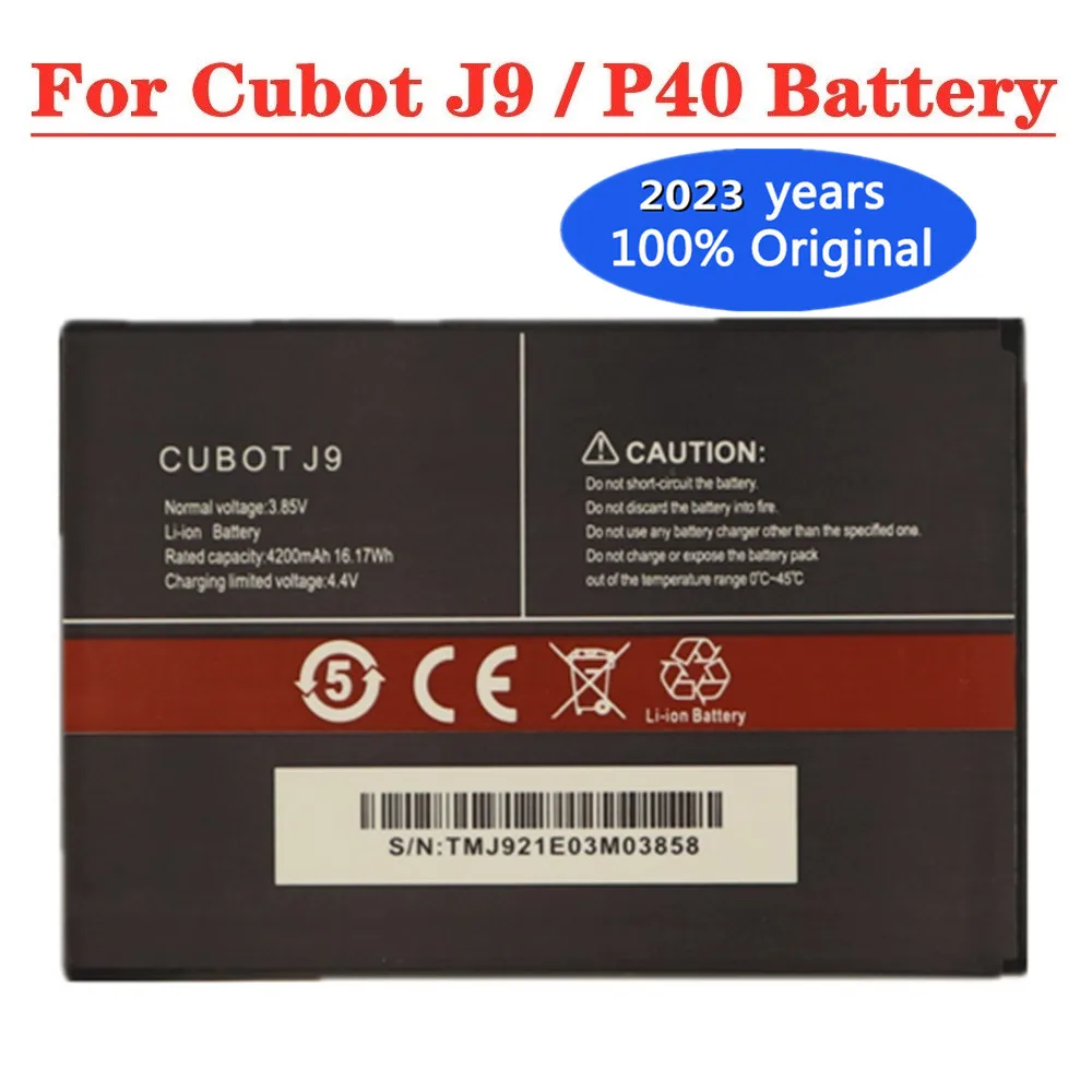 

2023 Years New Original Battery For Cubot J9 / P40 Phone Battery 4200mAh High Quality Smartphone Replacement Batteries In Stock