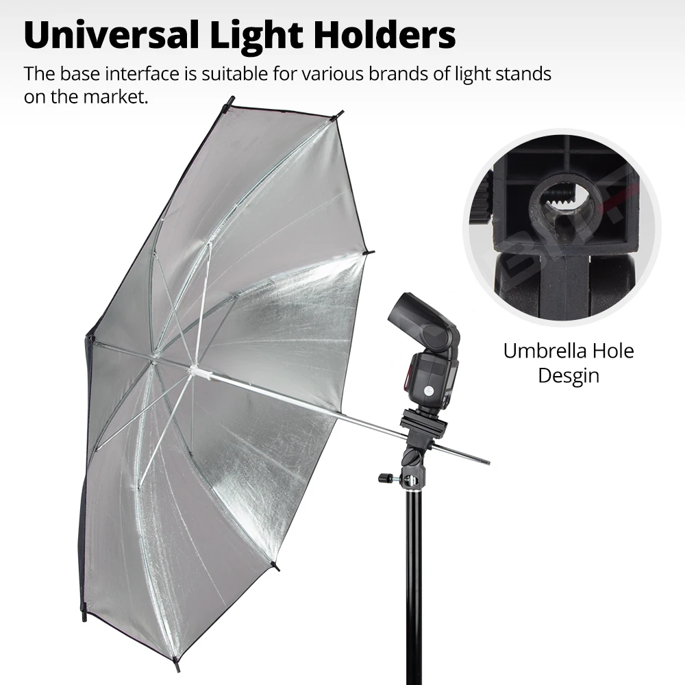 Adaptador de zapata de tipo B, de paraguas de gatillo, soporte de luz giratorio|bracket clamp|bracketbracket stand AliExpress