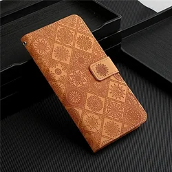 Leather Wallet Phone Case - Elegant and Durable Cover with Card Slots and Magnetic Closure - Samsung A54 5G (Brown)