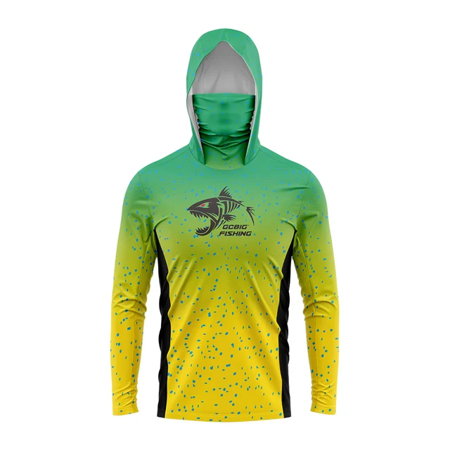 New Breathable Anti Mosquito Dry Thin Fishing Shirt Mens Outdoor Long Sleeve fishing clothes UV Clothing Hooded Coat Sunscreen 4