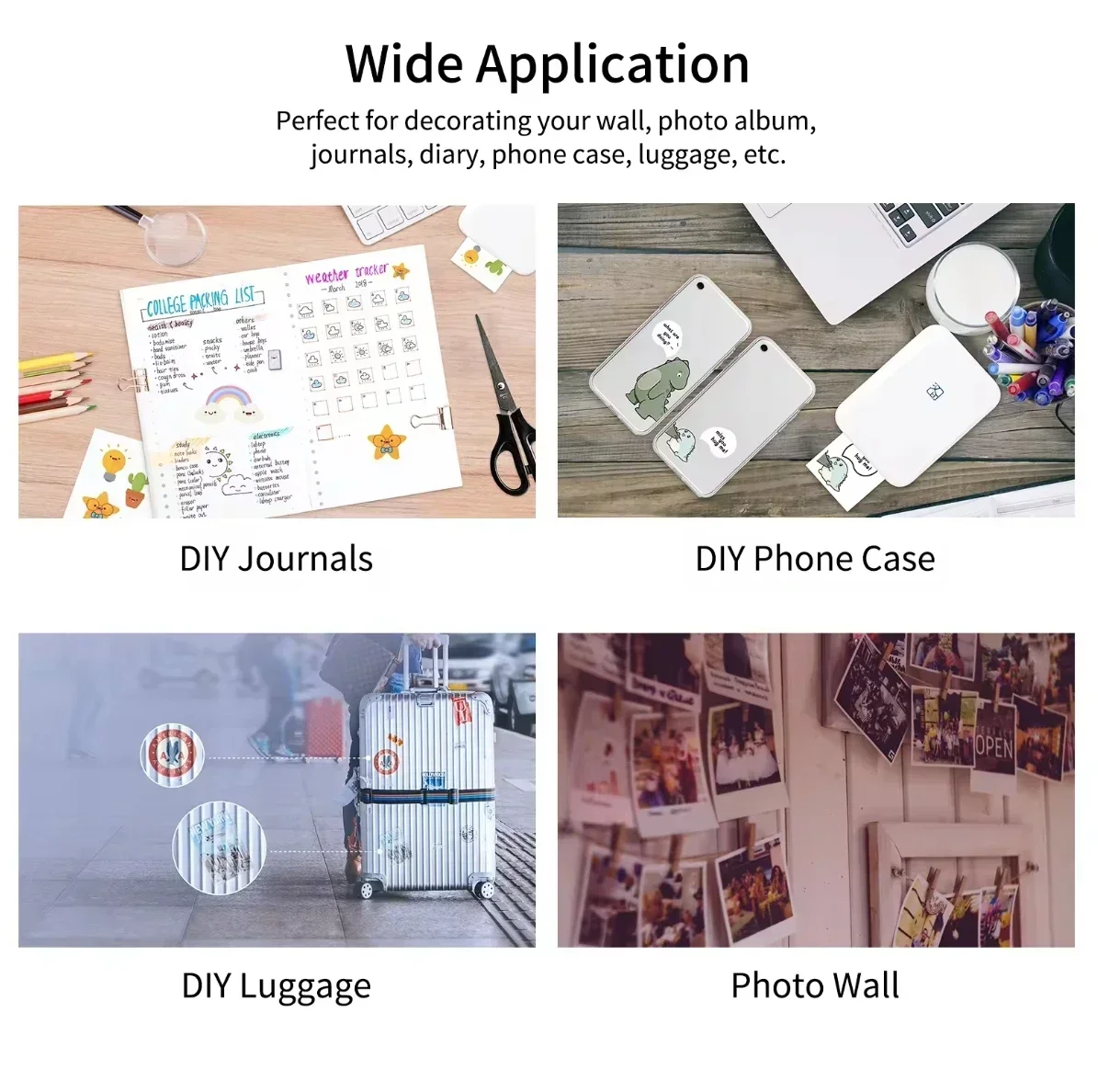 GlowMartColor Printer HPRT MT53 portable mini DIY shared 800mAh smartphone dye sublimation photo printer