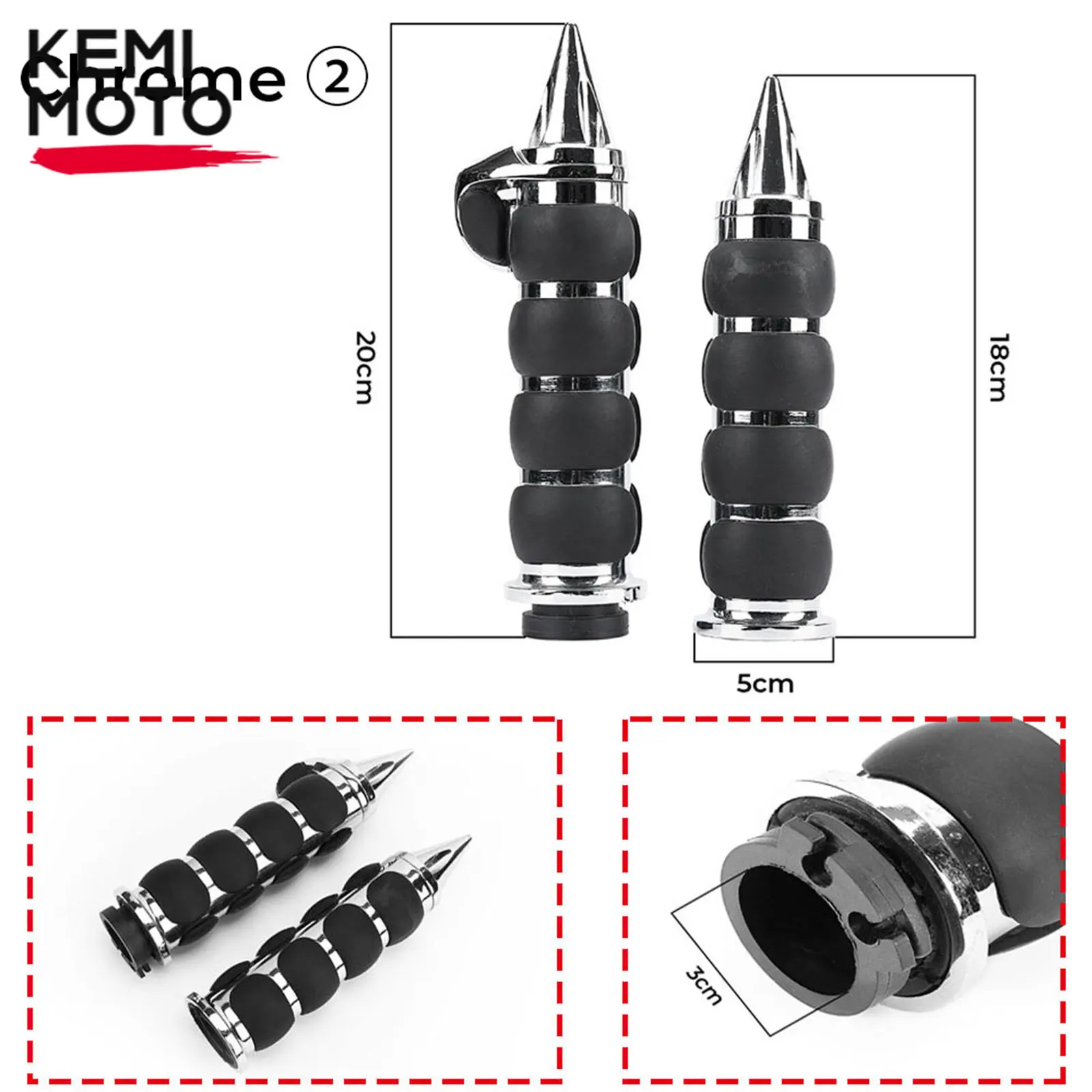 

1 "или 7/8'' ручки с воздушной подушкой с дроссельной заслонкой для Harley, Honda, Kawasaki, Suzuki, Yamaha Bikes Cruiser Chopper