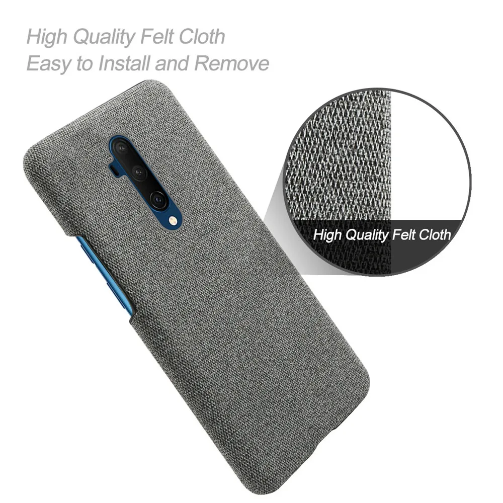 Cloth Cases For Oneplus 7 Pro 7T Pro Case Slim Retro Cloth Hard Phone Cover for One plus 7pro 7Tpro 1+7pro 1+7tpro Oneplus7pro 4