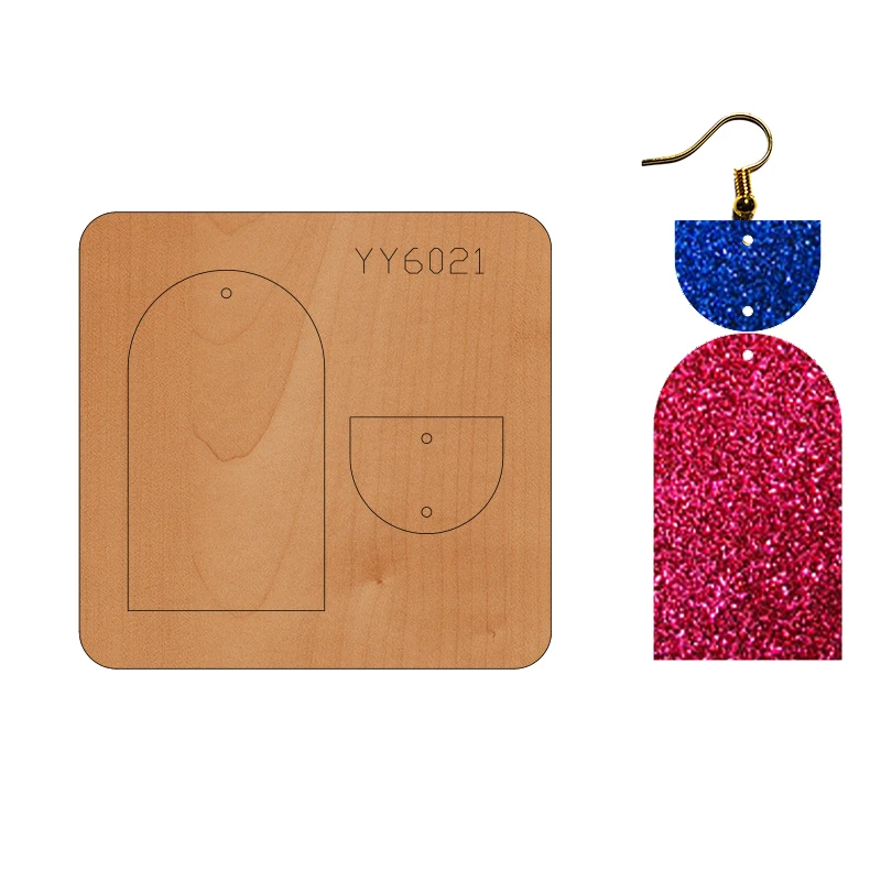 

Earring mold knife model YY6021 is suitable for all cutting machines on the market die cuts cutting dies scrapbook dies