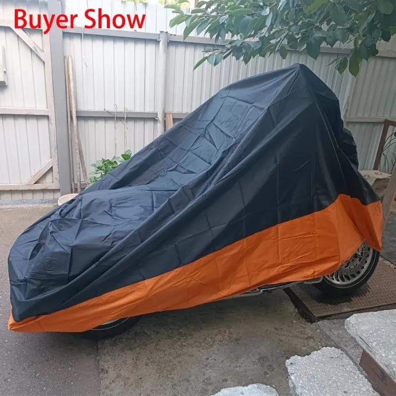 Outdoor Indoor Motorcycle Waterproof Cover - Rain and Dust Cover for Harley, Honda, BMW - Bike Rain Cover