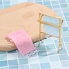 1:12 Metal Free-Standing Hand Towel Drying Rack With 2 Towels For Dollhouse 4