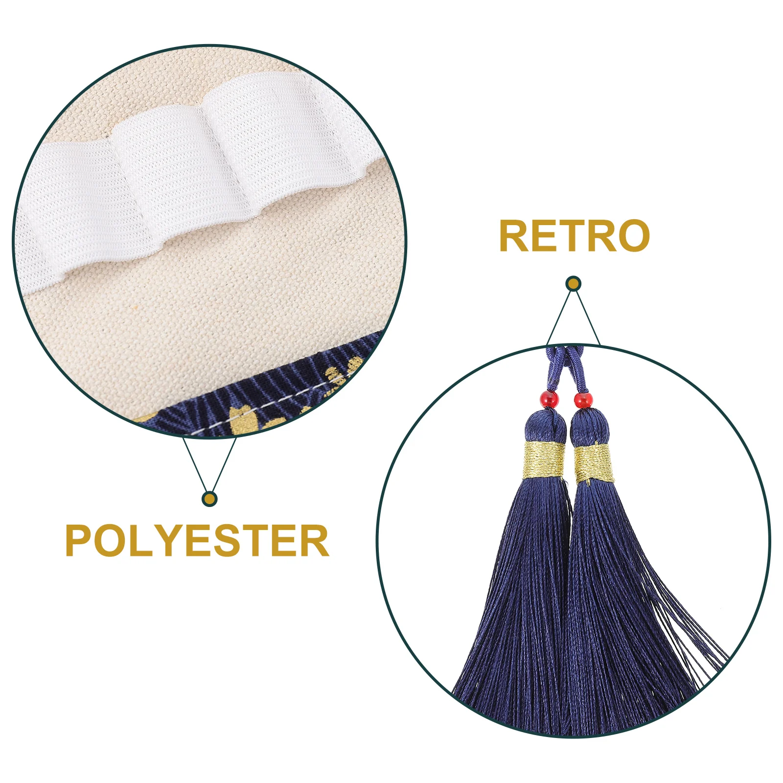 Tool Crochet Storage Bag Hooks Simple Organizing Weave Needle Container Rolling Case Navy Knitting Needles Travel