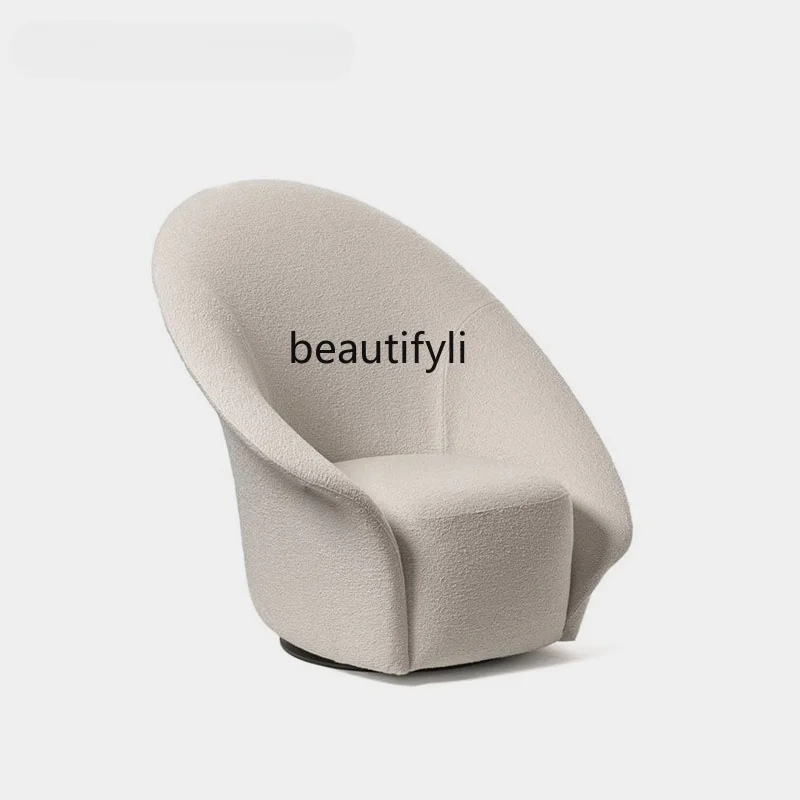 

Modern Cream Style Living Room Chair Italian Designer Creative New Backrest Leisure Chair Balcony Chair chairs for bedroom