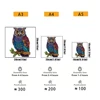 Owl Wooden Animal Puzzle DIY Crafts Brain Trainer Puzzles Game for Kids Adult Educational Wood Toy Gift Medium Difficulty Jigsaw 2