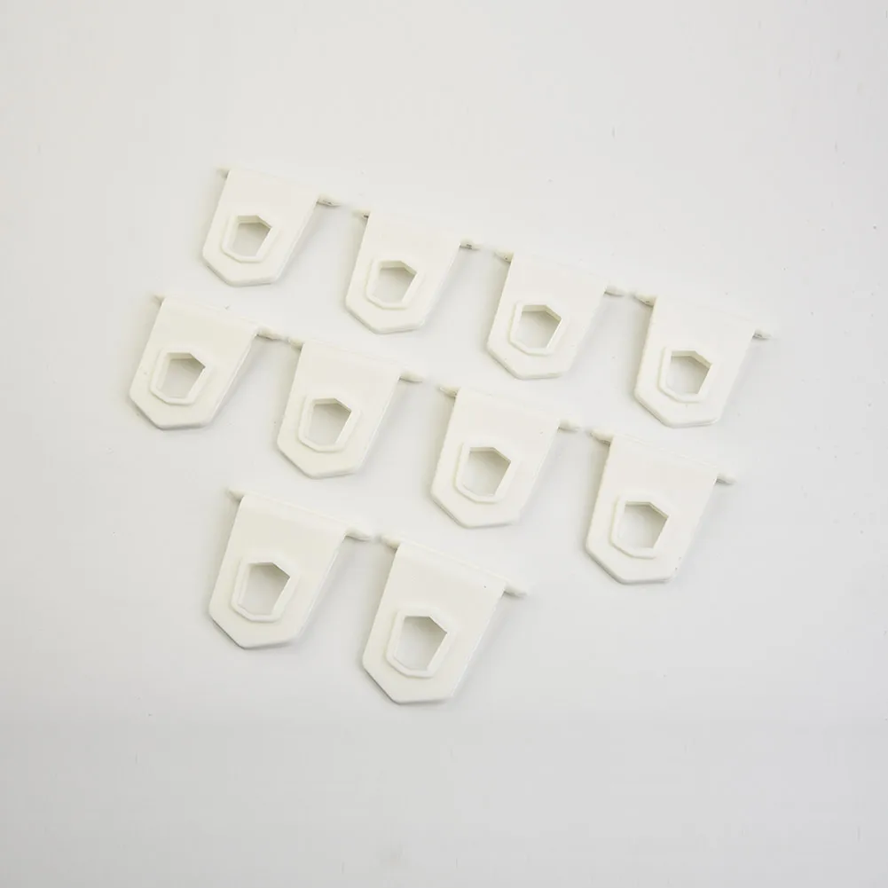 Pratico supporto per appendiabiti in plastica salvaspazio universale bianco 10X ganci per tende da sole per Camper Camper Caravan