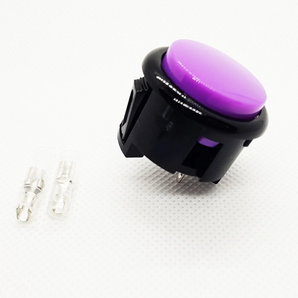 Pulsante Jamma Faston Viola Viola Da 30Mm Pulsante Bartop Raspberry Sp Arcade