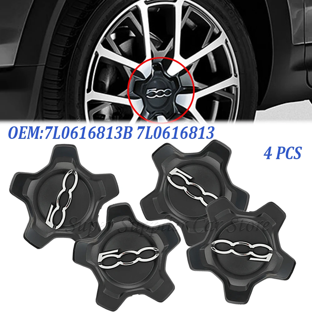

735668196 For Fiat 500X 334 2014-2023 Center Wheel Hub Cap 4 PCS Replacement car Accessories Decoration