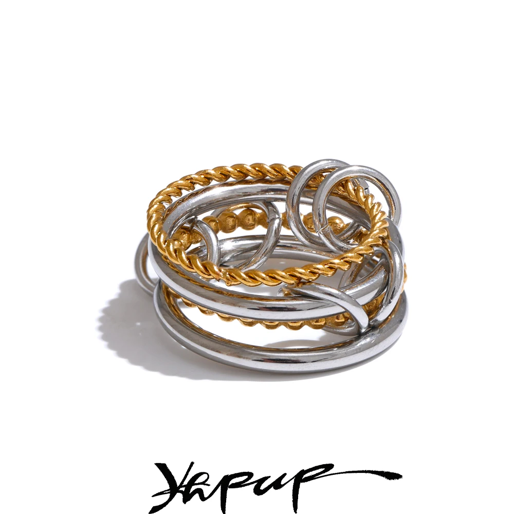 Yhpup Ring Stainless Steel Waterproof
