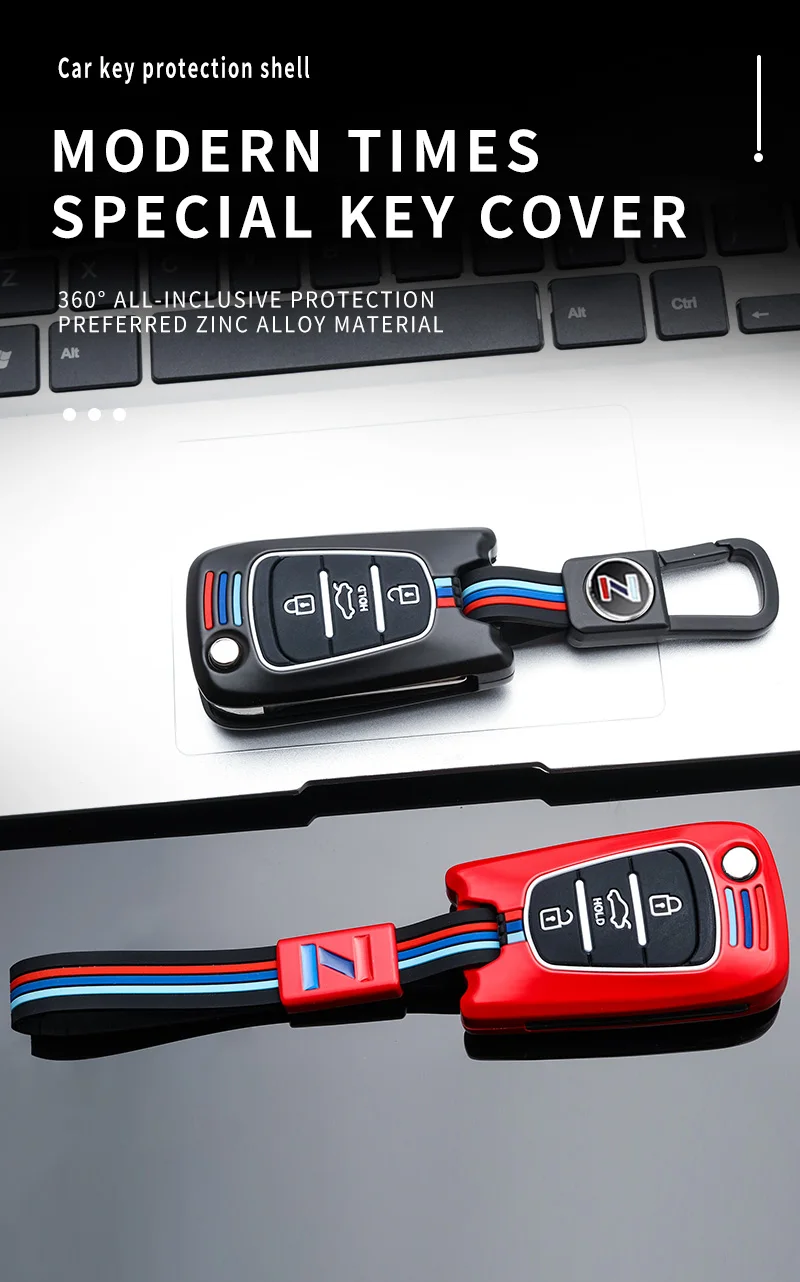 Lega Silicone 3 pulsanti Flip Cover telecomando portachiavi per Kia K2 K5 Pro Ceed HYUNDAI I20 I30 I40 copertura chiave auto SANTA - S880a7d1fcb504739aeaa6bde3aee2933p