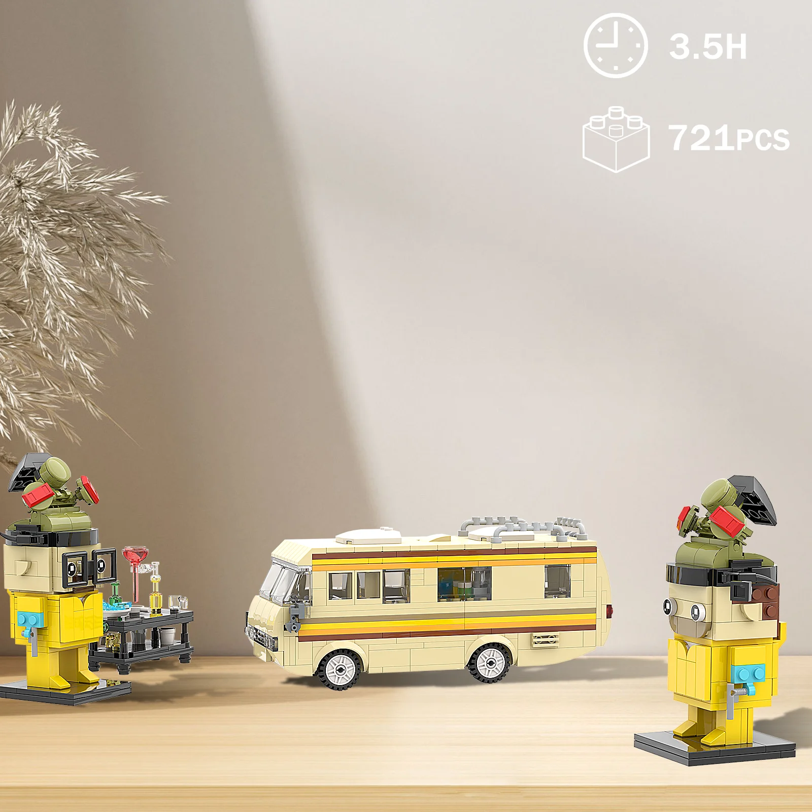 Breaking Bad Car Building Blocks Kit Walter White Pinkman Cooking Lab RV Vehicle 6 Breaking Bad Car Building Blocks Kit Walter White Pinkman Cooking Lab RV Vehicle