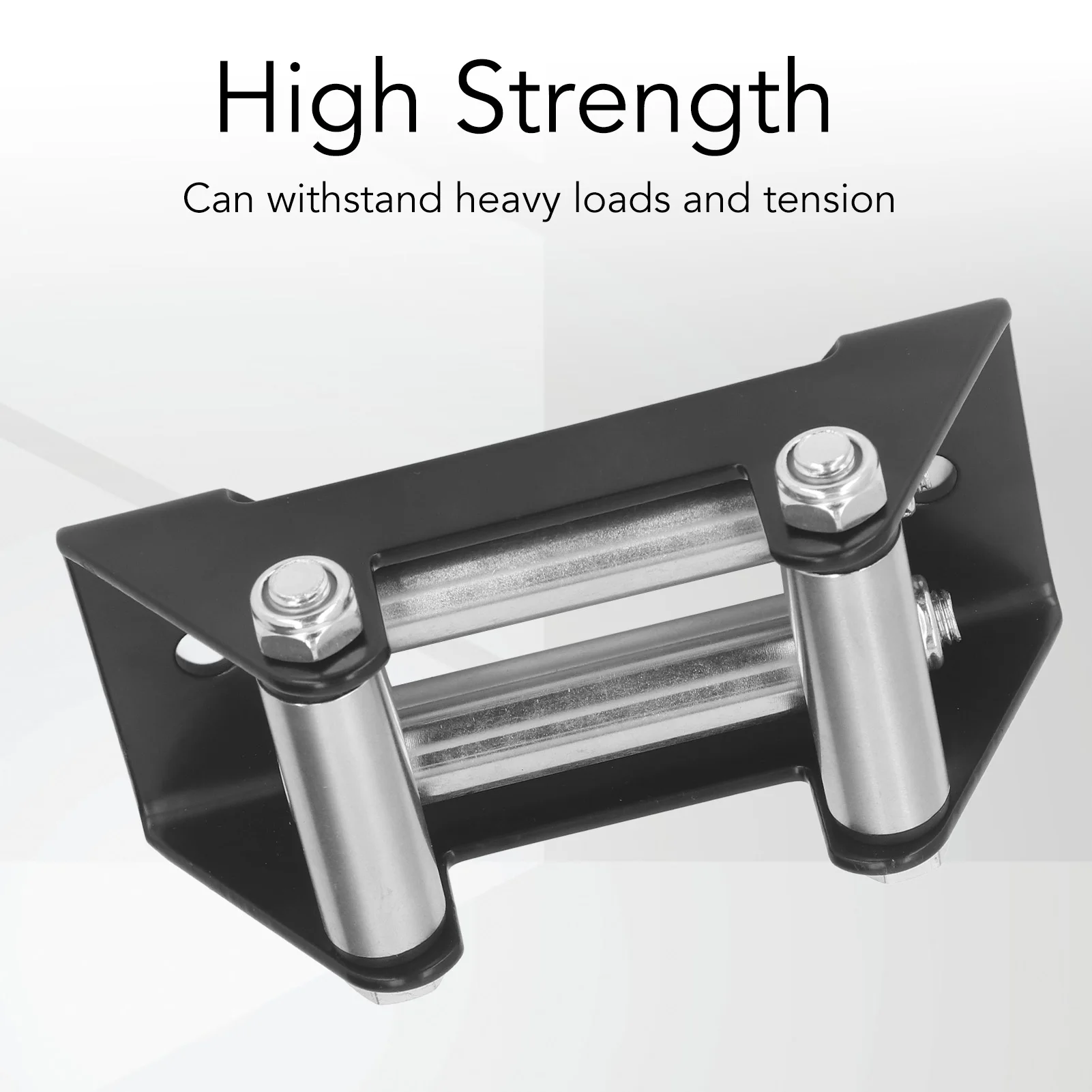 Winch Roller Fairlead Cable Guide winch roller fairlead 4 Way High Strength Roller Steel Fairlead 4500LB Cable Guide