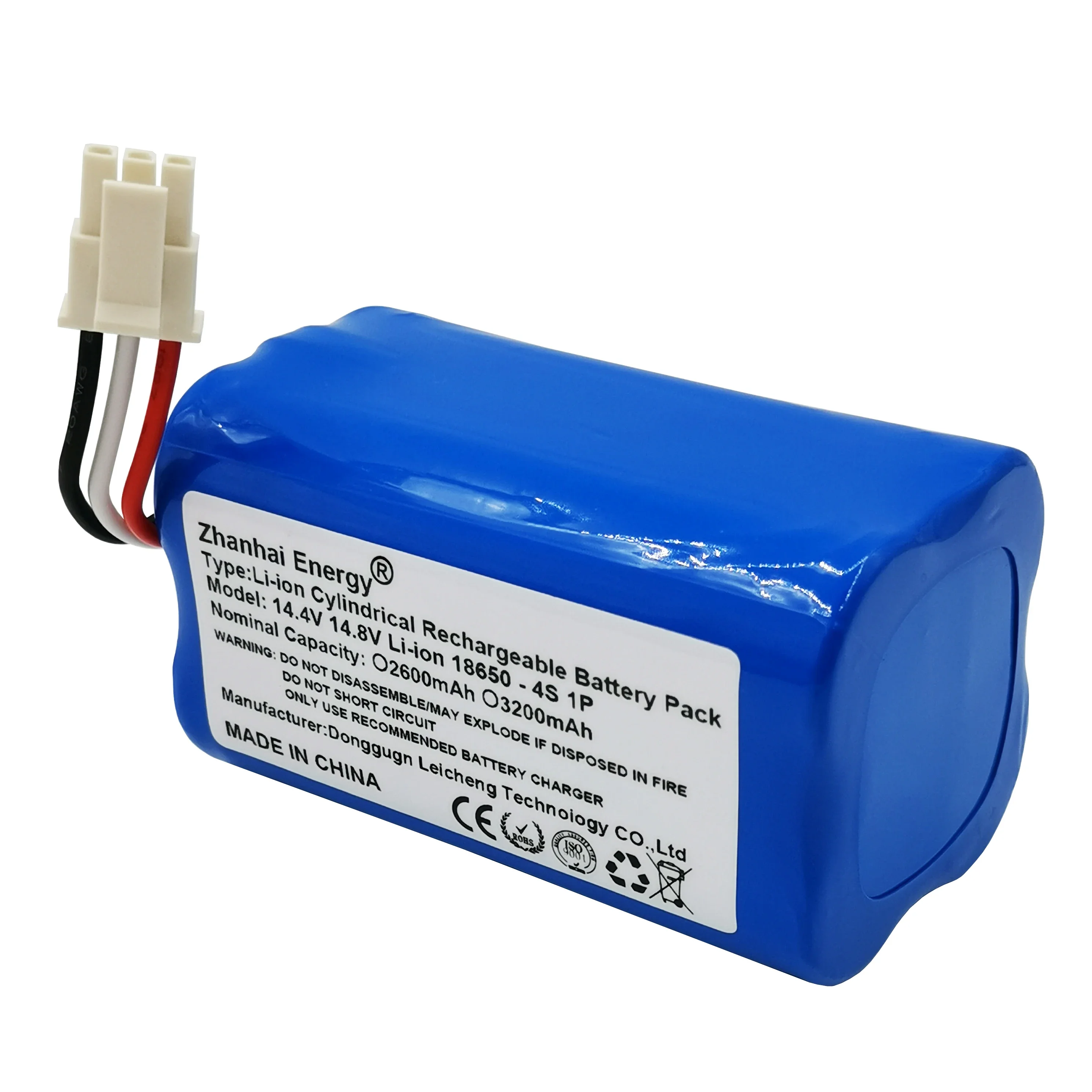 

14.4V 14.8V 2600mAh 3200mAh 18650 Li-Ion Rechargeable Battery Pack 4S 1P For 360 Sweeping Robot S5 S7 T90 New Customizable