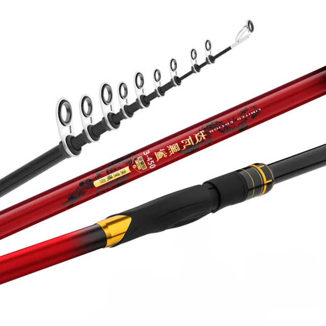 Dawa-Rock Fishing Rod, Carbon, Ultra-Hard, Large Guide Ring, No.2, No.3,  No.5, Telescopic Fishing Rod,4.5m, 5.4m, 6.3m, 2023