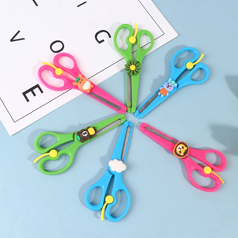 Buy Wholesale China Cartoon Kids Safety Scissors Paper Cutting Cute Animal  Gift Stationery School Office Supplies & Safety Scissors at USD 0.12