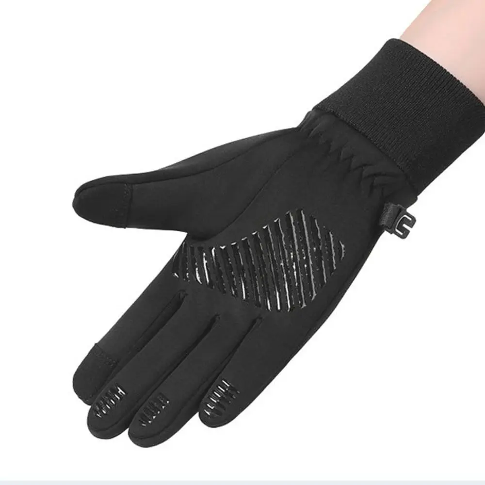Non-slip Winter Children Bicycle Riding Gloves Full-finger Touch Screen Kids Warm Gloves Non-Slip Reflect