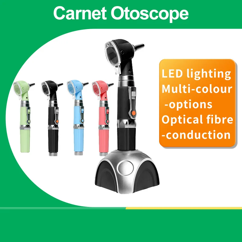 

Portable Medical Otoscope Pet Electric Otoscope Ear, Nose and Throat Special Visualization HD Fiber Optic Otoscope Endoscope