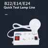 12 Port Multi-function Fast Test Lamp E27 B22 E14  Lamp Bulb Socket Lamp Convenient Fast Tes Led Light Base with Display 2