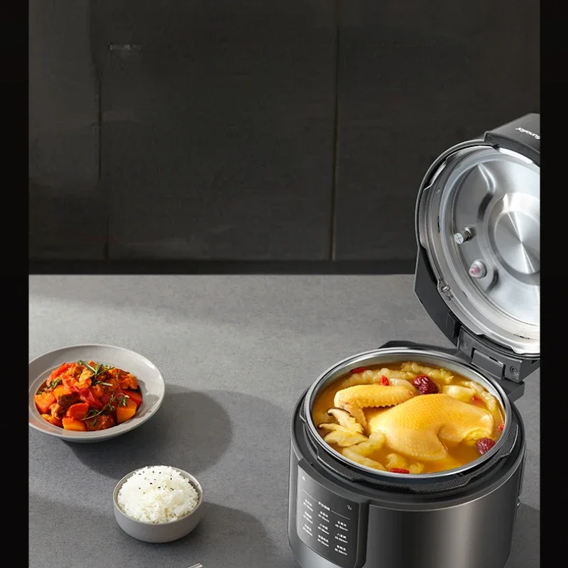Jiuyang Electric Pressure Cooker Household 5L Capacity 0 Coated Stainless Steel Double Bile Wear-resistant Pressure Cooker 5