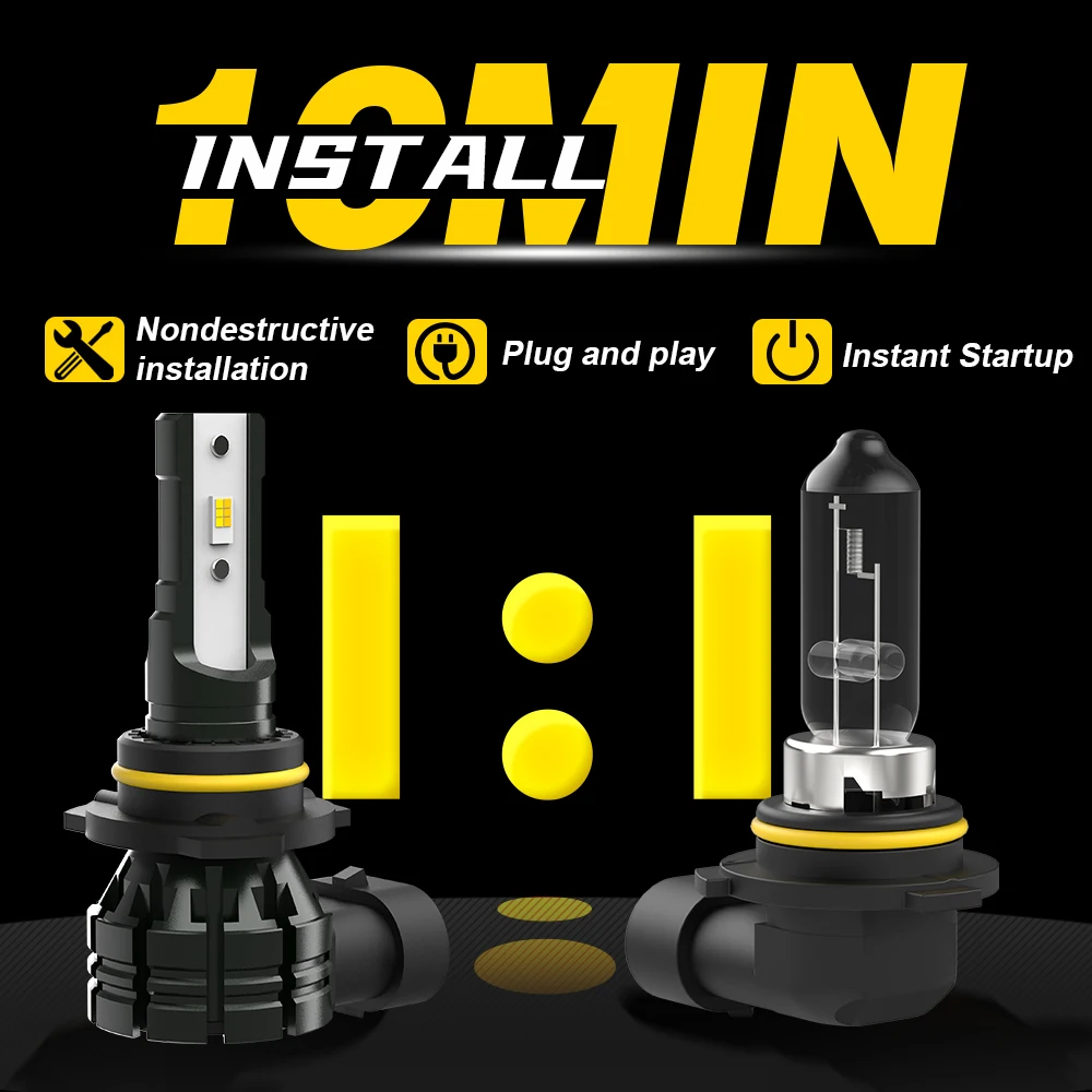 BMTxms 12000LM 9005 HB3 HB4 9006 H10 9145 LED 안개등 DRL 램프 캔버스 마쓰다 2 3 CX9 RX8 혼다 CRV 스바루 포레스터 임프레자용