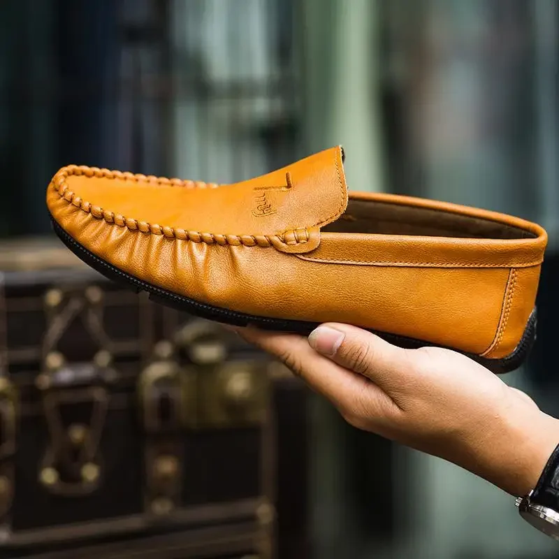 

Мужские повседневные кожаные туфли Tods в Корейском стиле, британские мужские слипоны, лоферы, модная мужская обувь