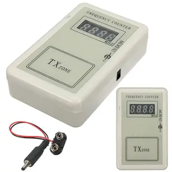 DC7.5-10V Rilevatore indicatore contatore di frequenza 250-450MHZ Cymometro Trasmettitore telecomando Misuratore di frequenza Scanner Wavemeter