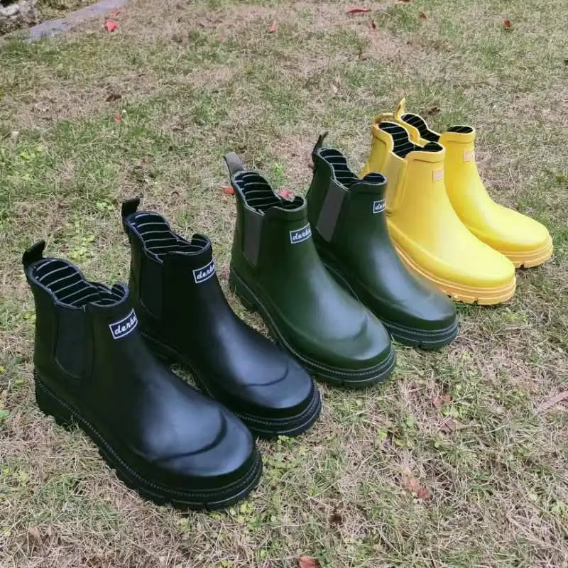 

2023.Women/Men Rain boots Ankle boots women/men Casual Boots rubber rain shoes Waterproof Best-selling style