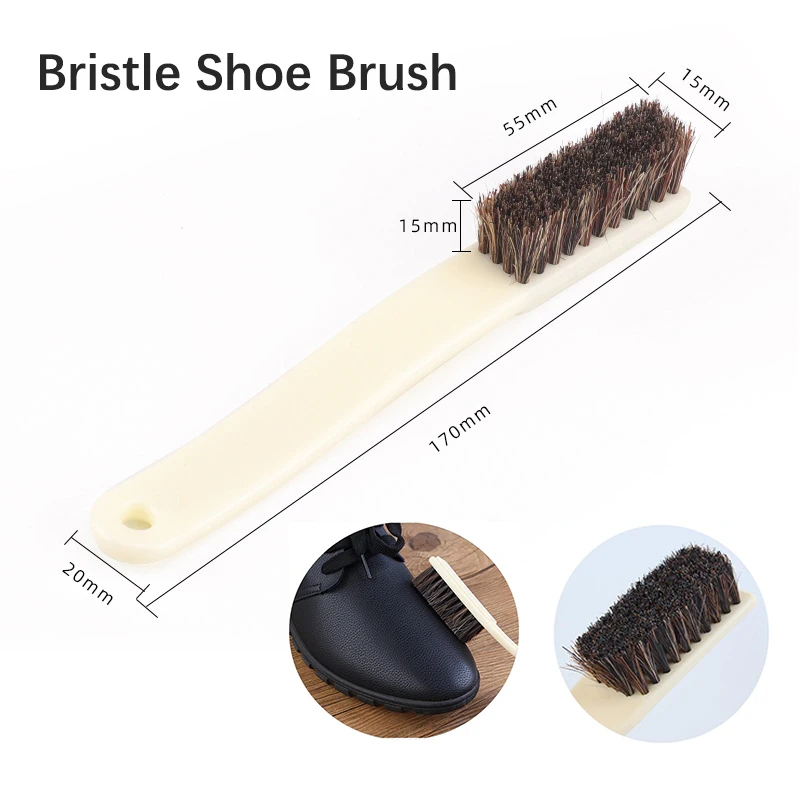 

Щетка для чистки обуви с щетиной кабана, антистатические инструменты для чистки, специально разработанные для чистки кожаной обуви