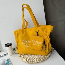 

Women Shoulder Bag 2022 Nylon Tote Bags Bring A Coin Bag Girl Shopper Fashion Casual Travel Large Capacity Letter Print Handbags