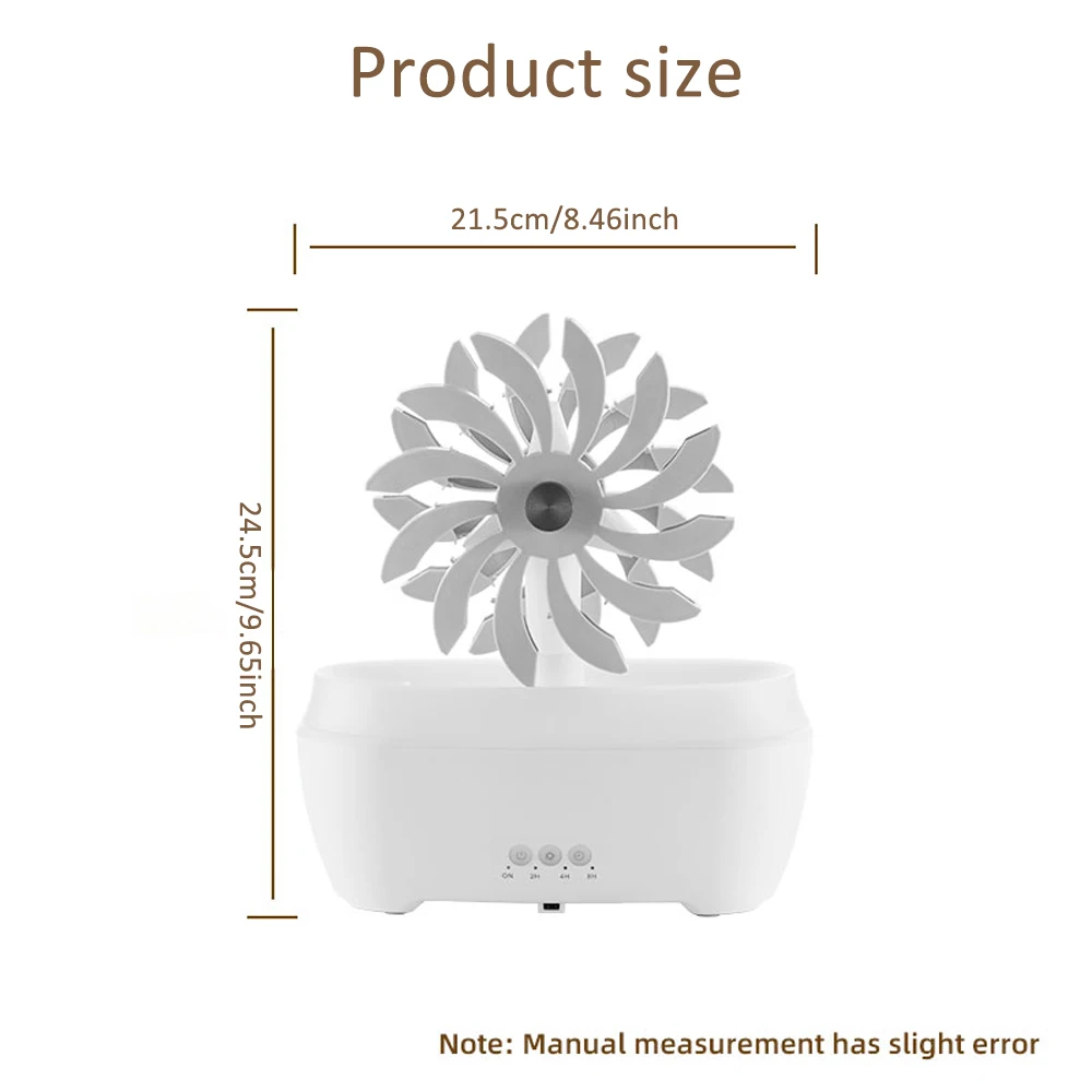Creative Raindrop Windmill Essential Oil Automatic Aromatherapy Machine Ultrasonic Remote Control Heavy Mist Humidifier ﻿ 5