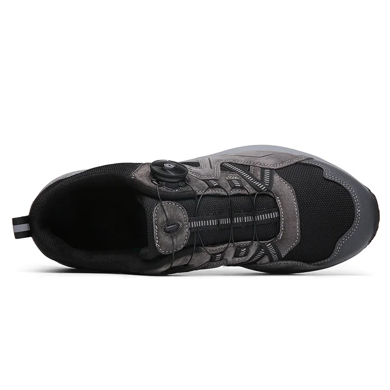 2025 Men Flat Leather Breathable Dual Use Leisure Outdoor Self-locking Mountain Bicycle Sneakers Professional MTB Cycling Shoes 3