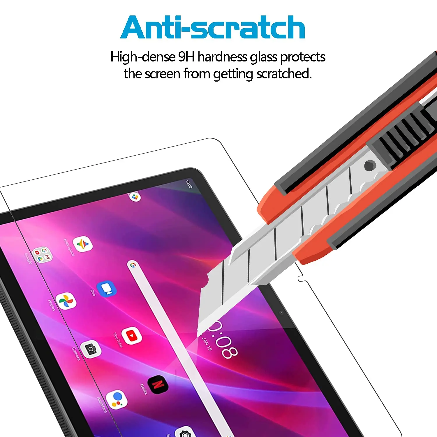 Screen Protector for Lenovo Yoga Tab 11 2021 (YT-J706F) Easy Installation Tempered Glass Film for Lenovo Yoga Tab 11 (11.0 Inch) 4