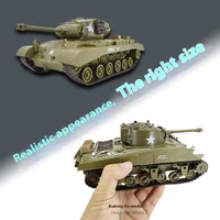Henglong Delin Remote-Controlled Tank American Sherman Pershing Wireless Tank Model Toy Children'S Toy Holiday Birthday Gift 2
