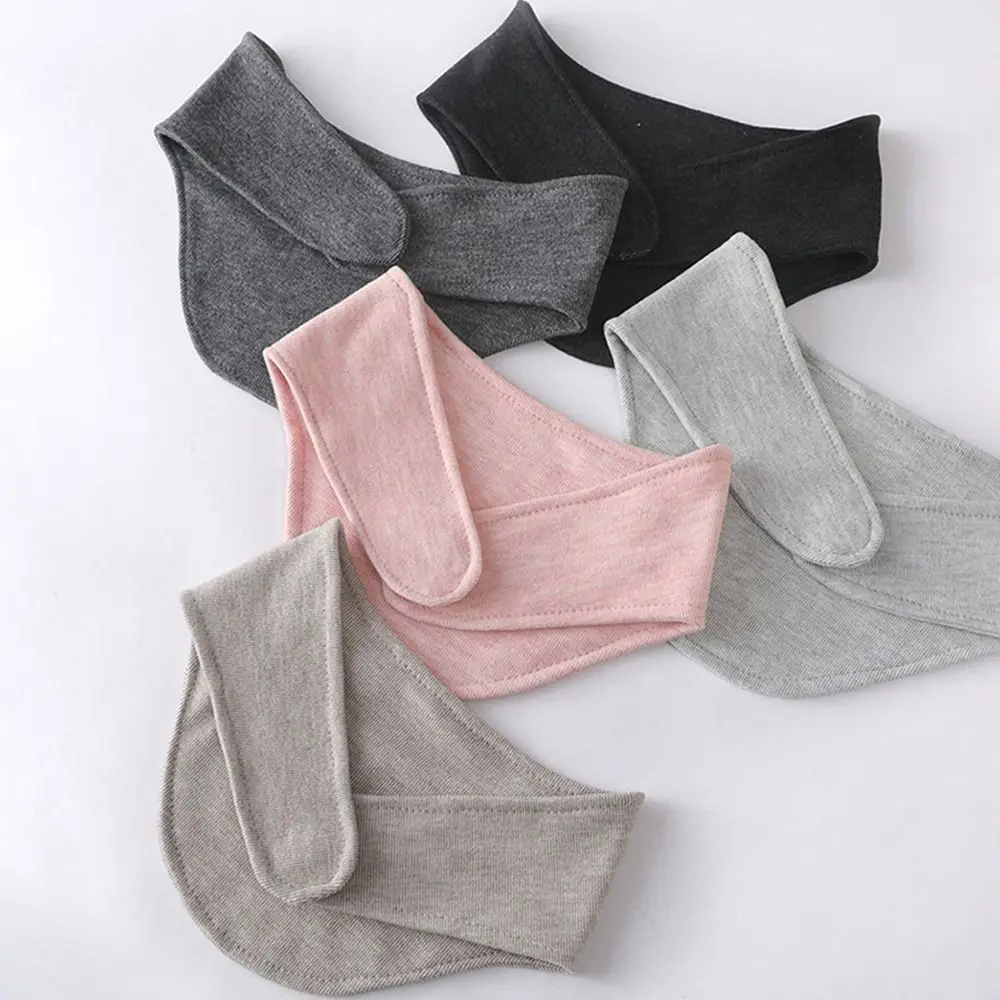 Pure Cotton Collar Scarf Multifunctional Comfortable Neck Cover Keep Warm Solid Color Neck Protection for Air-conditioned Rooms