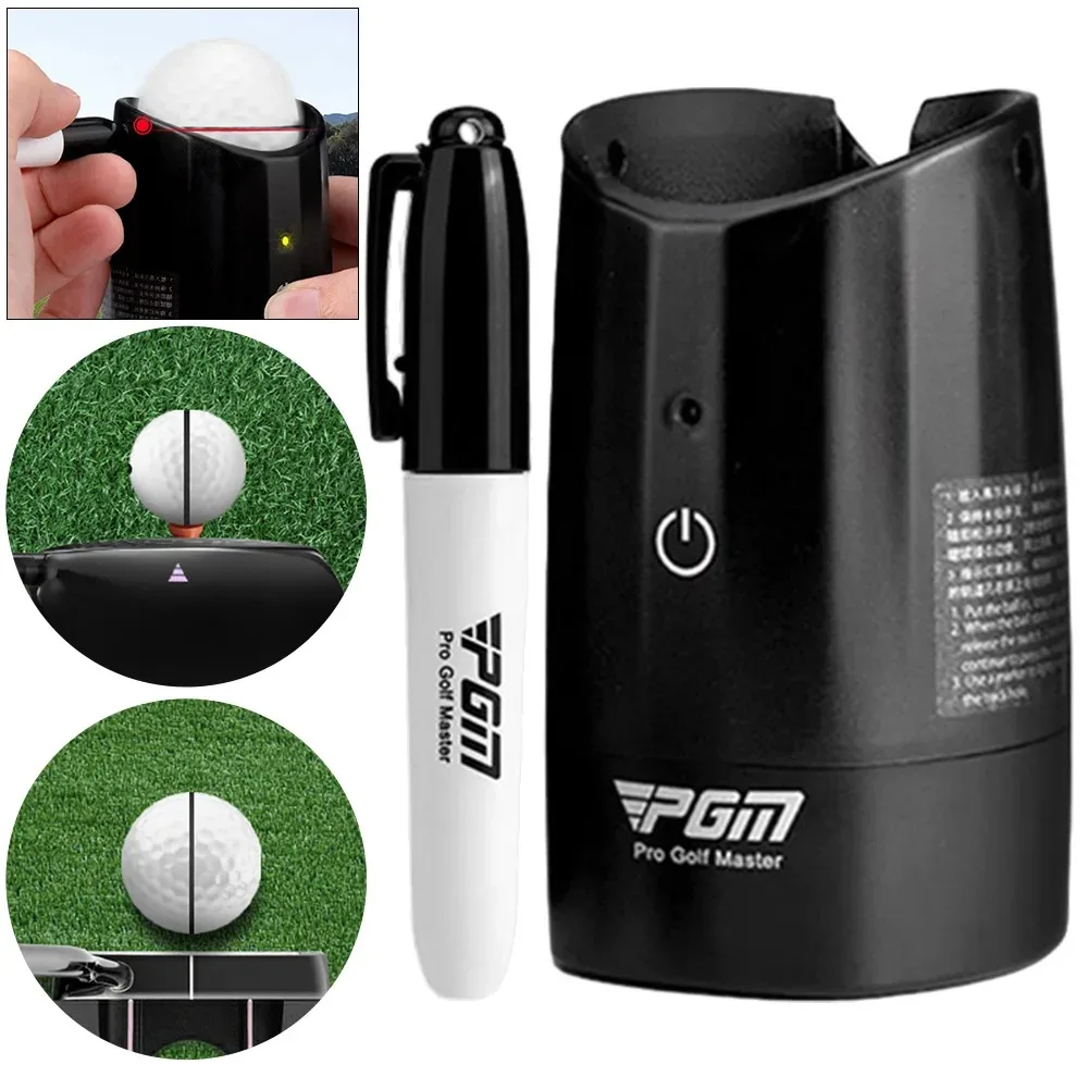 PGM Golf Electric Scriber Finds Gravity Distribution Line Ball Painter PP Golf Ball Liner Ball Spot Marker Tool HXQ012