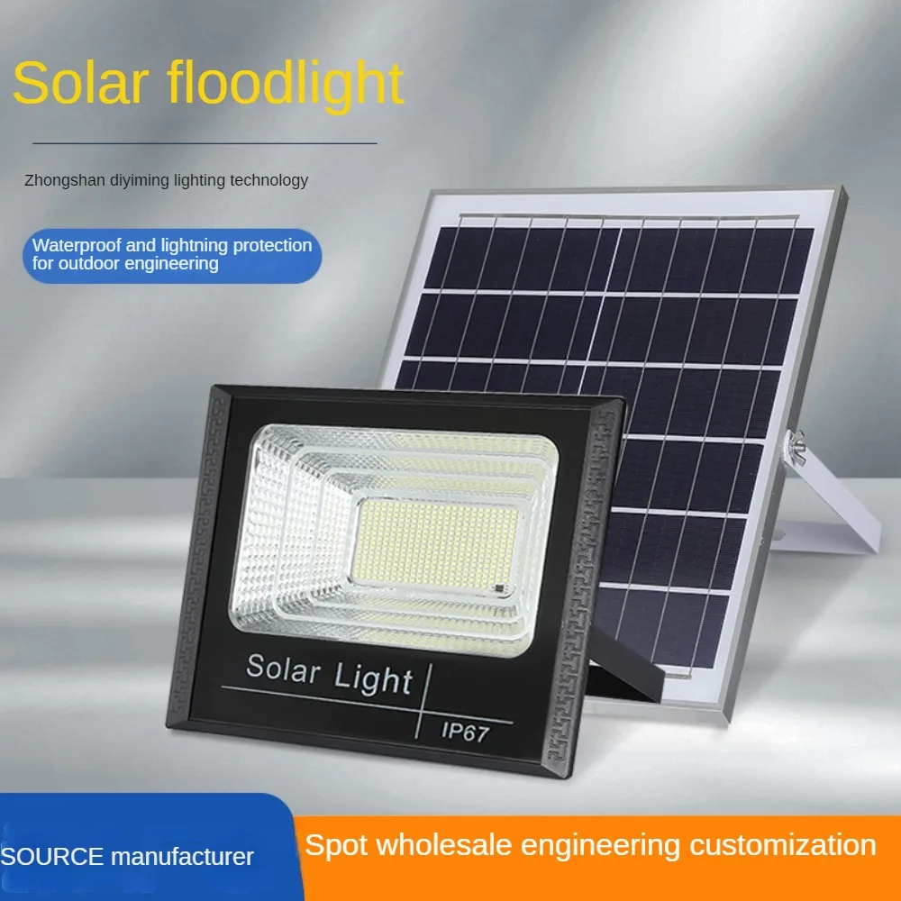 Solar Outdoor Light With Remote Control,Outdoor IP67 Waterproof Flood Wall Light ,Solar LED Street Lamp For Yard ,30W to 500W