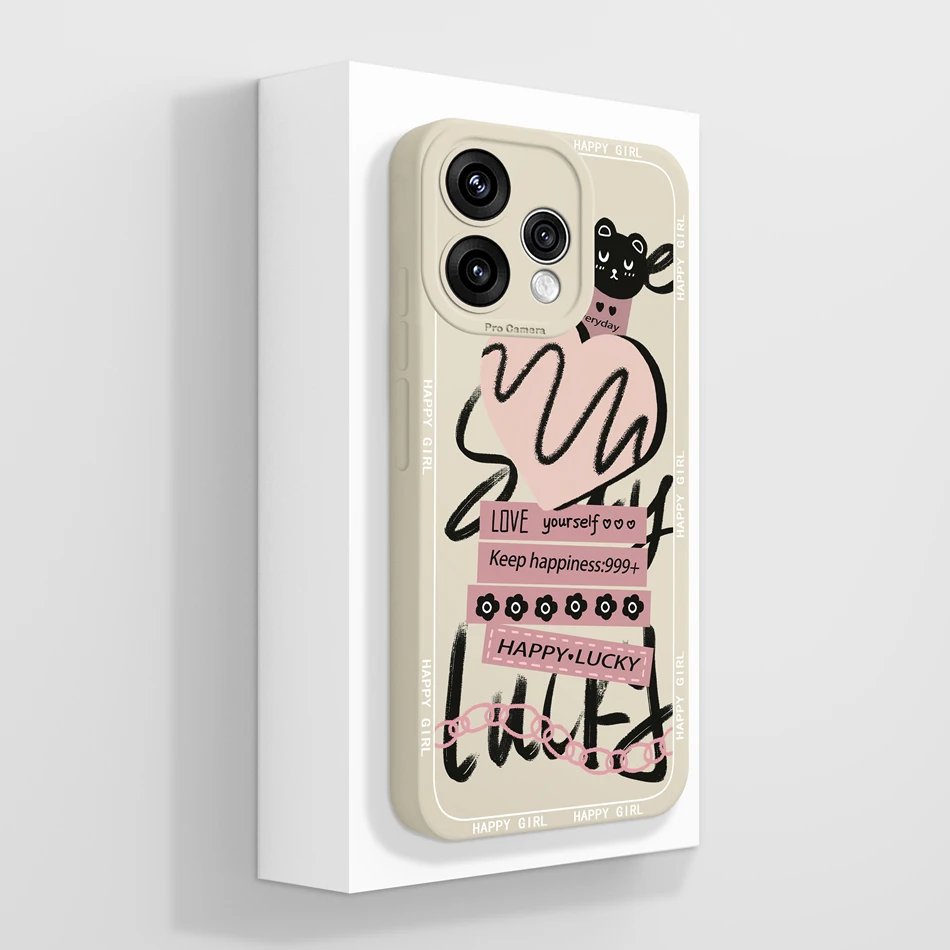 Lovely Cartoon Pattern Soft Silicone Phone Case