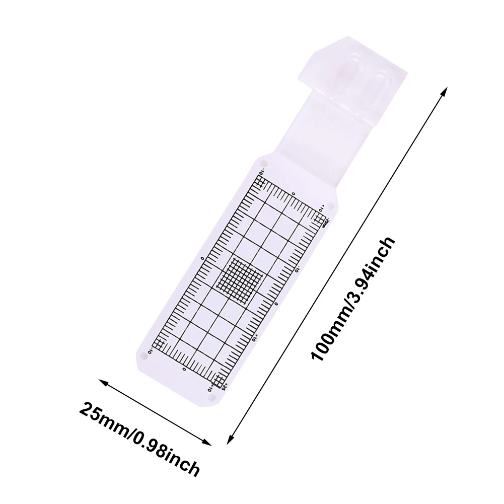 Monitoring Scale Crack Monitor Plastic Easy-to-Read Measurement Grid Convenient Crack Monitor Concrete Crack Monitoring Record
