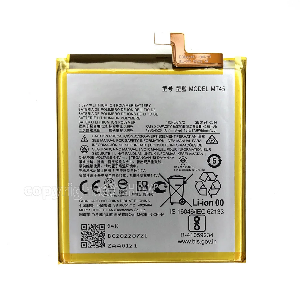 100% Original Genuine MT45 4520mAh Battery For Motorola MOTO Edge 20 Pro / Edge S Pro XT2153-1 Phone Batteria With Free Tools