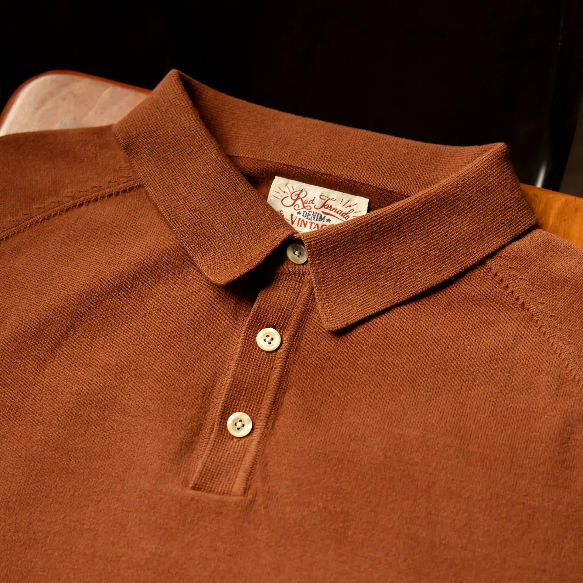 Pl-0001 Red Tornado Big Size Super Buona Qualità Mans 260Gsm Heavy Thick Casual Henley Tee Cotton 6 Colori