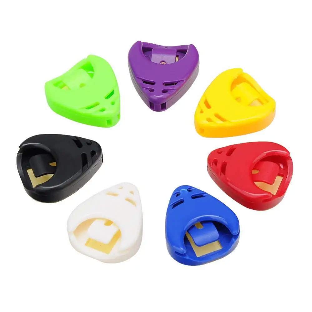 Guitar Picks Portable Heart Shape Picks Plectrum Acoustic Electric Guitar Protect Case Cover