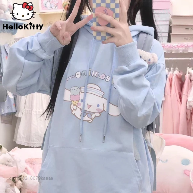 Top de camisola com zíper Sanrio Hello Kitty feminino, fato retrô de saia  plissada, impressão irregular de malha tipo slim, linha A, novo, verão -  AliExpress